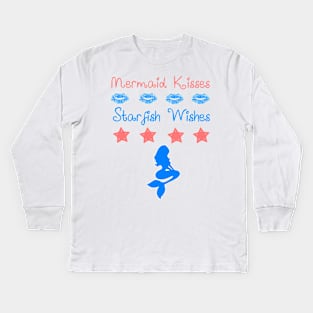 Mermaid Kisses Kids Long Sleeve T-Shirt